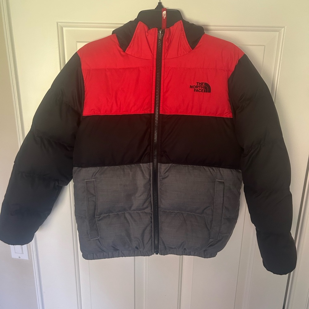 Boys North Face reversible puffer jacket